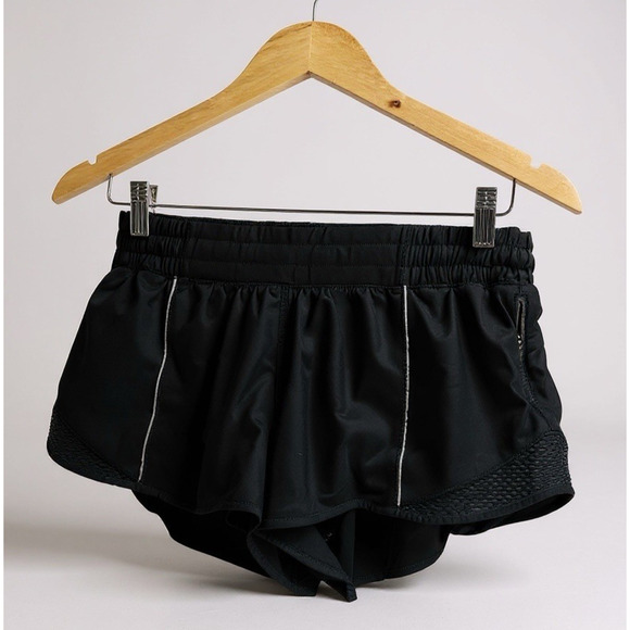 Lululemon Hotty Hot Short Reflective *2.5" Liner Stretch Black Women's Size 8 - Picture 2 of 15
